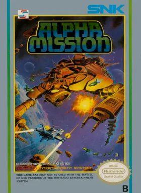 Alpha Mission (Europe) box cover front